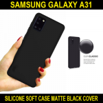 Silicone Soft Case For Samsung Galaxy A31 SM-A315F Matte Black Cover Ultra Slim Fit and Sophisticated in Look